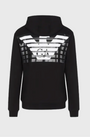 EA7 Emporio Armani 3Lpm61 Eagle Logo Hoodie Black
