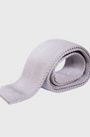 Marc Darcy Knitted Tie Silver