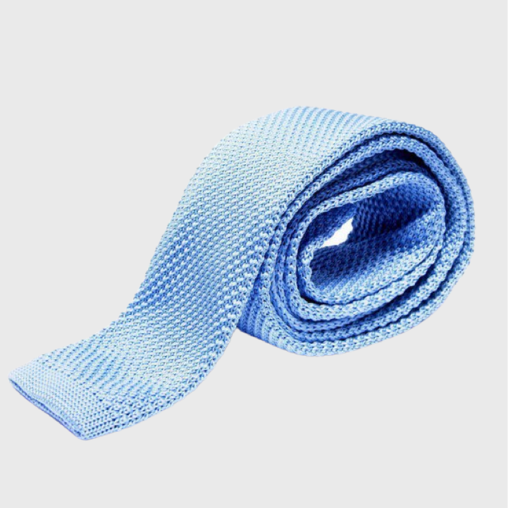 Marc Darcy Knitted Tie Sky