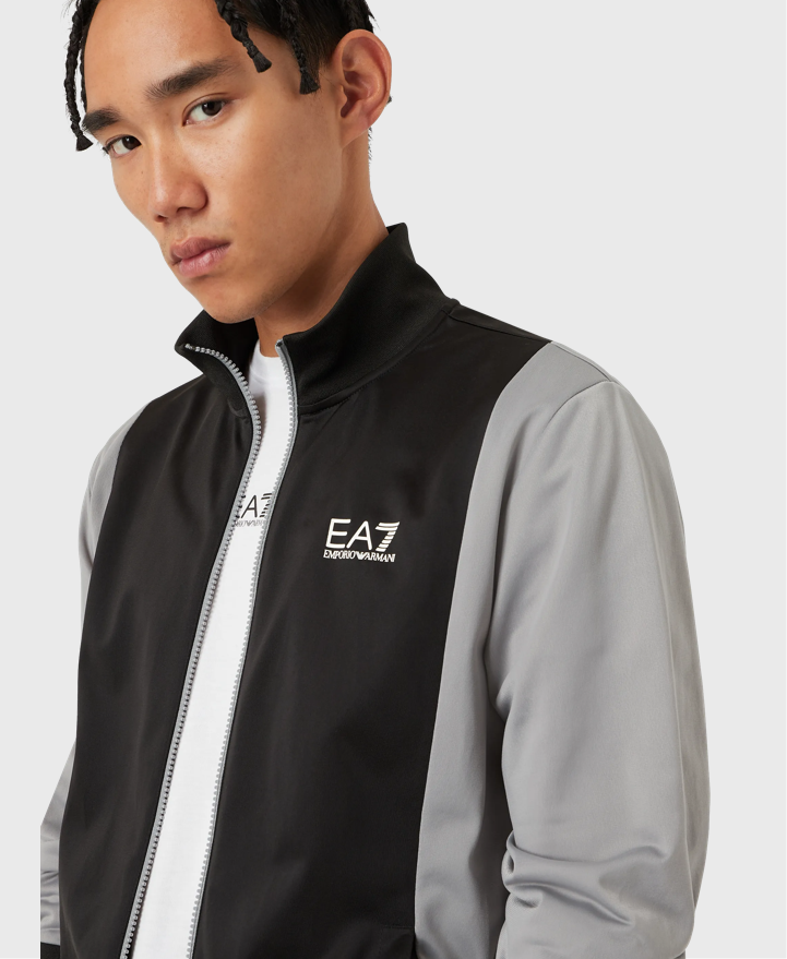 EA7 Emporio Armani 3Lpv63 Poly Track Top Black/Grey