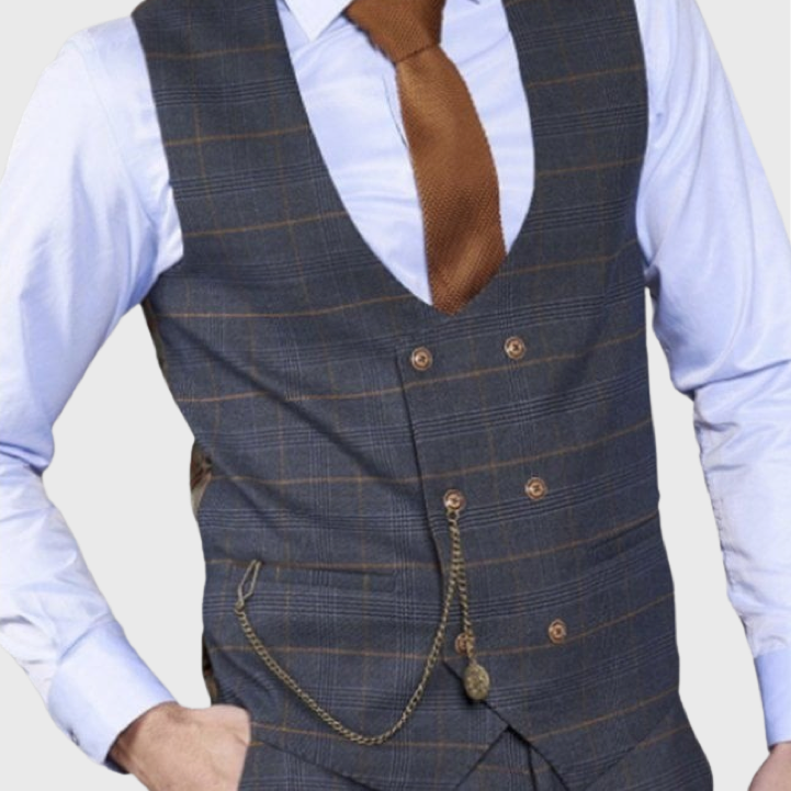 Marc Darcy Jenson Waistcoat Marine Navy