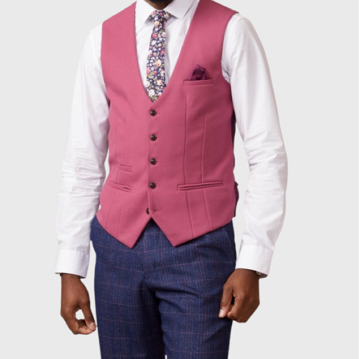 Marc Darcy Kelvin Waistcoat Berry