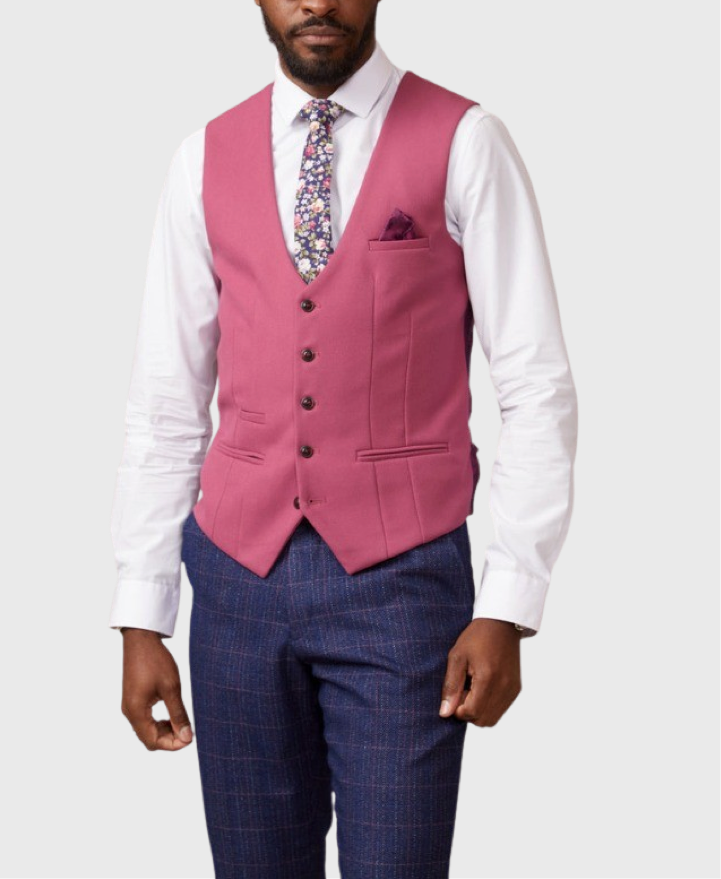 Marc Darcy Kelvin Waistcoat Berry