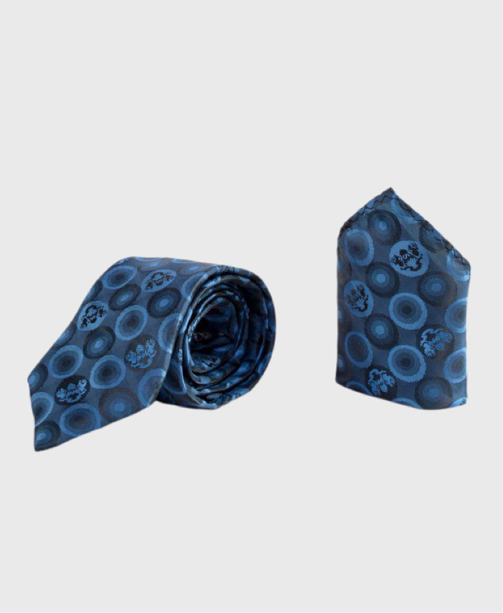 Marc Darcy Bubbles Tie Set Teal