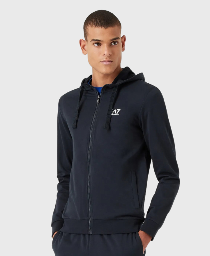 EA7 Emporio Armani 8Npv80 Full Zip Hoodie Midnight Blue