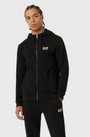 EA7 Emporio Armani 8Npv80 Zip Hoodie Black White
