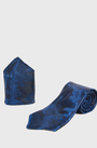 Marc Darcy Tie Set Paisley Navy