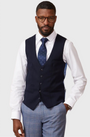 Marc Darcy Kelvin Single Breasted Waistcoat Navy