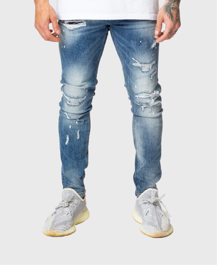 Valere Milano Marmo Jeans Mid Blue