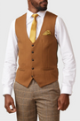Marc Darcy Kelvin Waistcoat Tan
