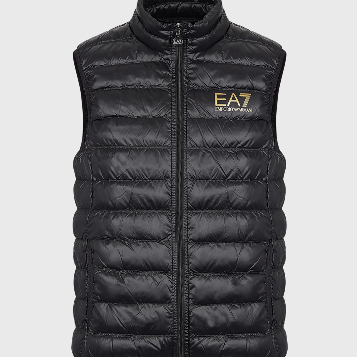 Emporio Armani EA7 8Npq01 Core Gilet Black/Gold