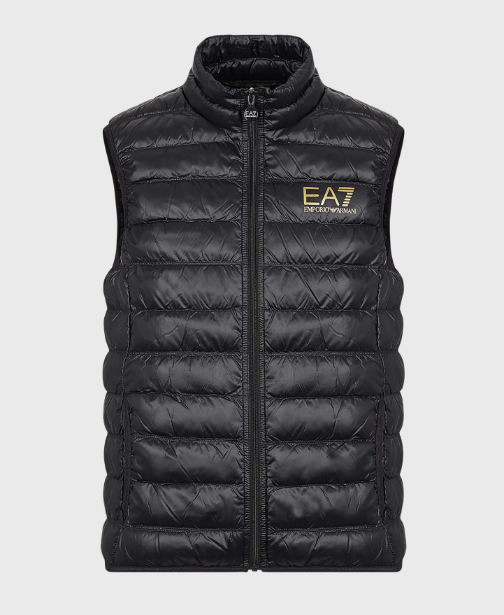 Emporio Armani EA7 8Npq01 Core Gilet Black/Gold