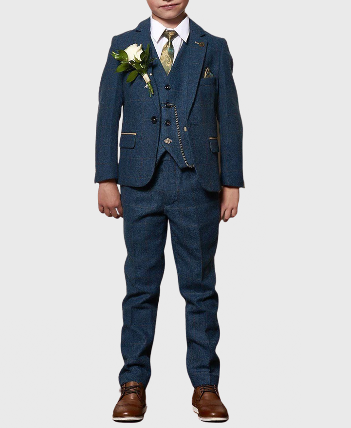 Marc Darcy Dion 3-Piece Suit Blue (Age 9-14)