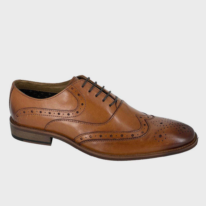 Roamers M350Bt Brogue Shoes Tan