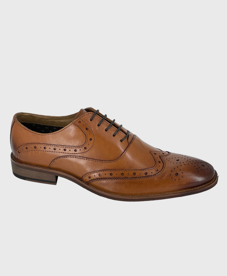 Roamers M350Bt Brogue Shoes Tan