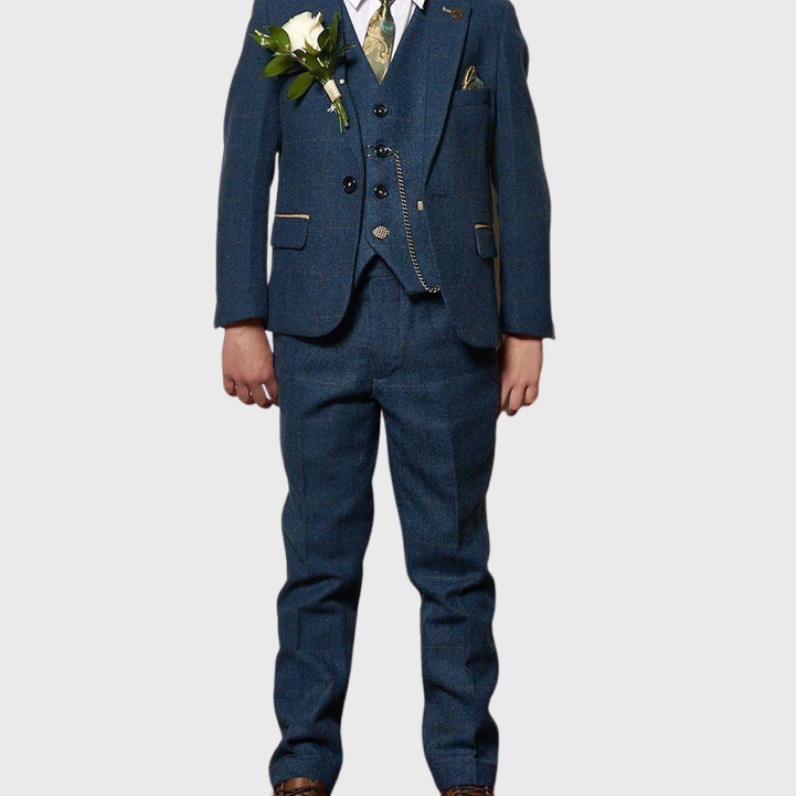Marc Darcy Kids Dion 3-Piece Suit Blue (Age 1-8)