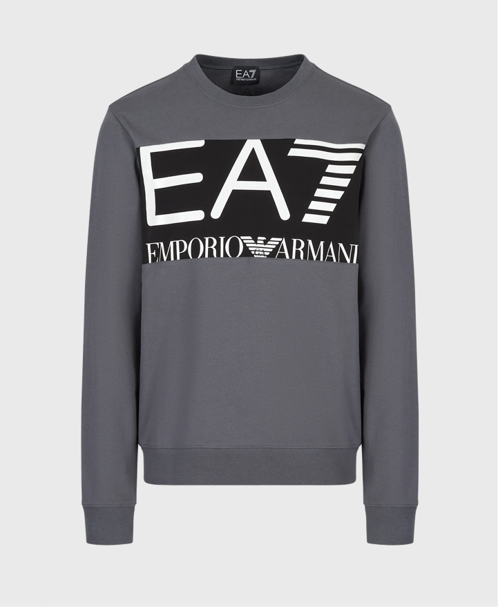 EA7 Emporio Armani 6LPM51 Logo Sweatshirt Iron Gate