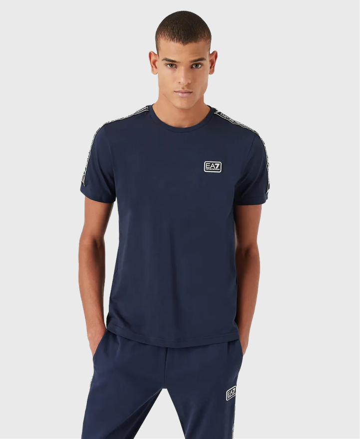 EA7 Emporio Armani 3Lpt18 Taped T-Shirt Navy Blue