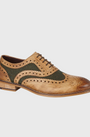 London Brogues Gatsby Shoe Green Tweed