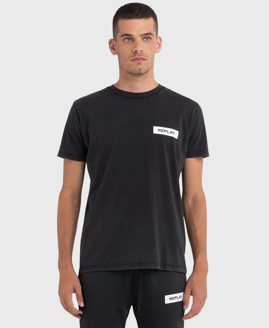 Replay M6283 Organic Cotton Crewneck T-Shirt Black