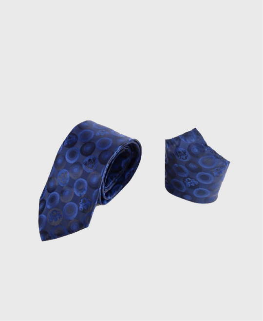 Marc Darcy Bubbles Tie Set Navy