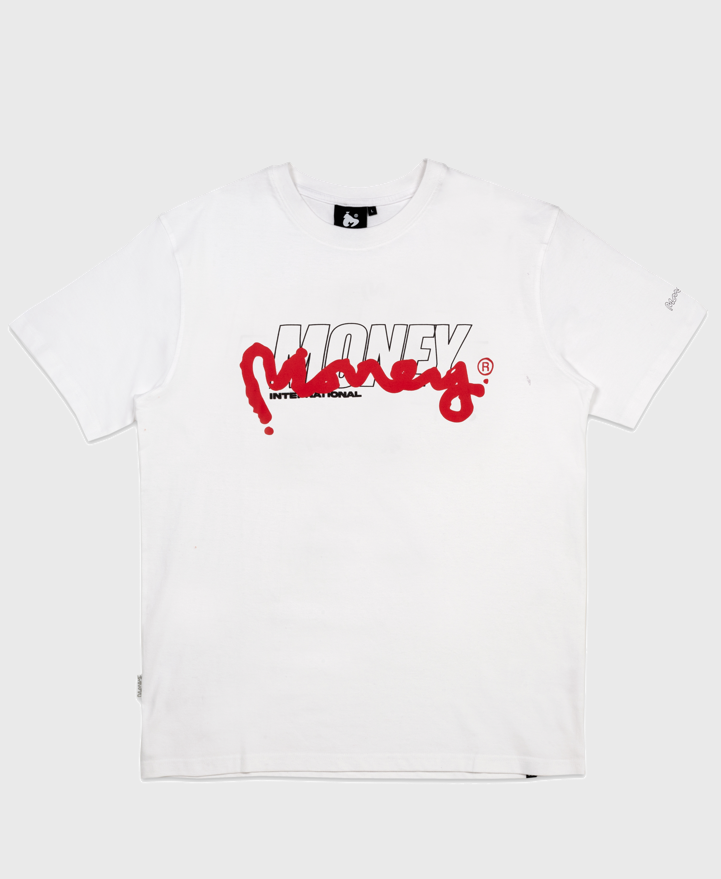 Money Jt46016 Double Money T Shirt White Vault Menswear