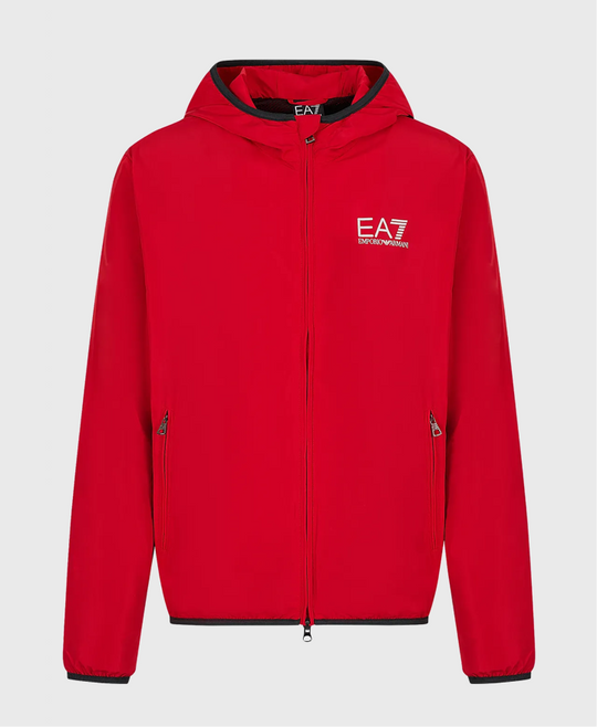 EA7 Emporio Armani 8Npb04 Woven Bomber Jacket Racing Red