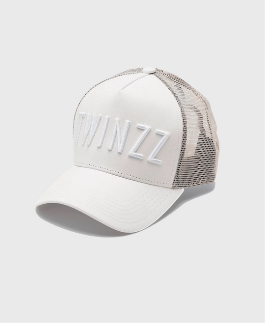 Twinzz Trucker Hat Off White/White