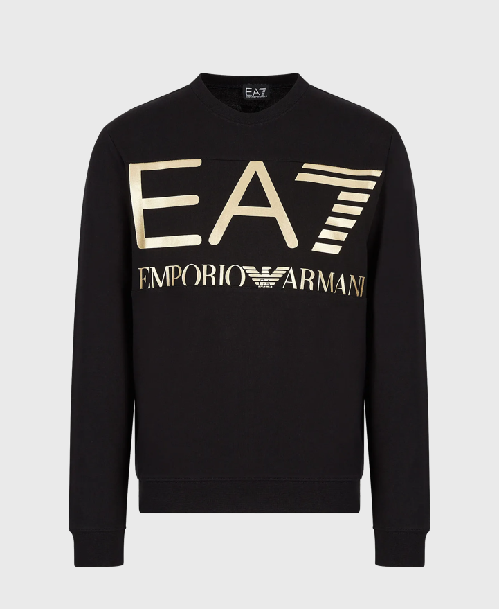EA7 Emporio Armani 6Lpm51 Logo Sweatshirt Black