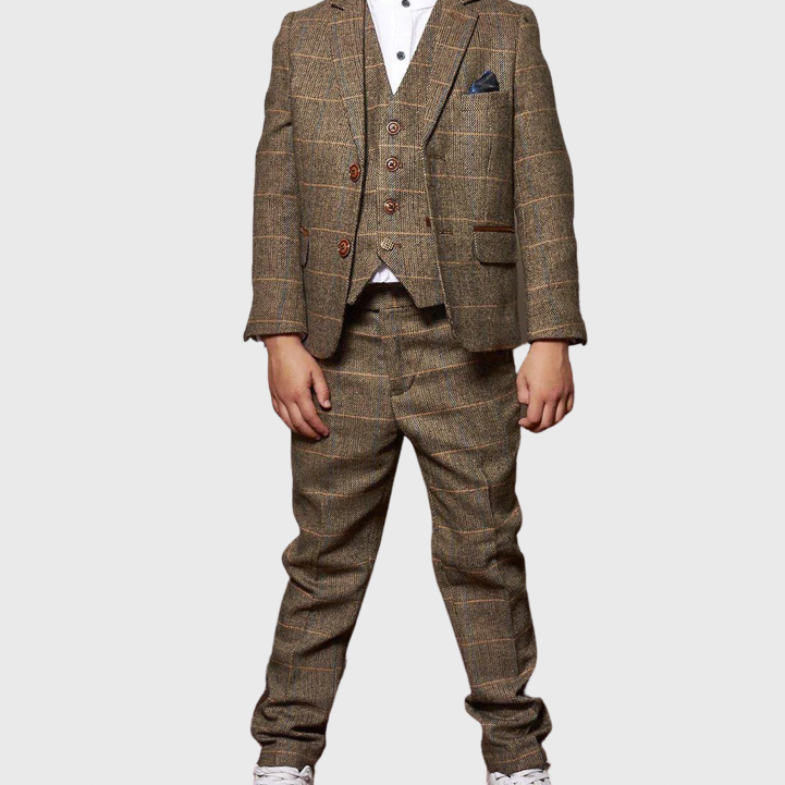 Marc Darcy Dx7 3-Piece Suit Tan (Age 1-8)