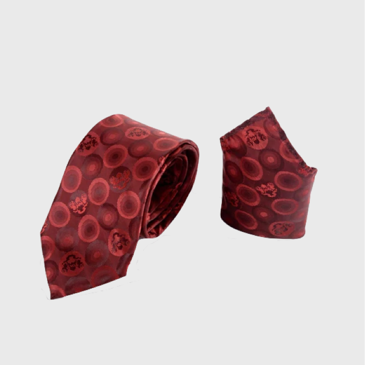 Marc Darcy Bubbles Tie Set Wine