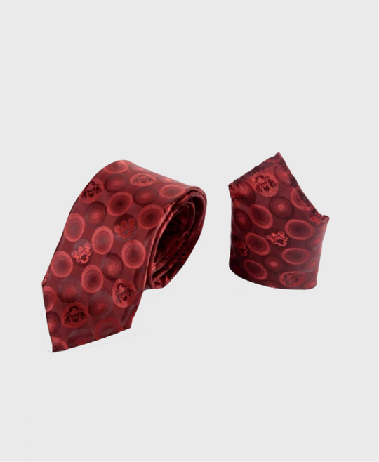 Marc Darcy Bubbles Tie Set Wine