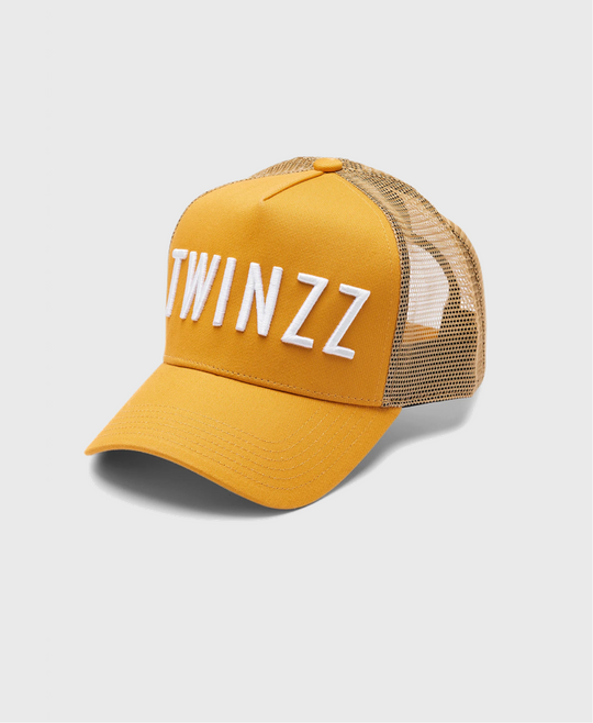 Twinzz Trucker Hat Mustard Yellow/White