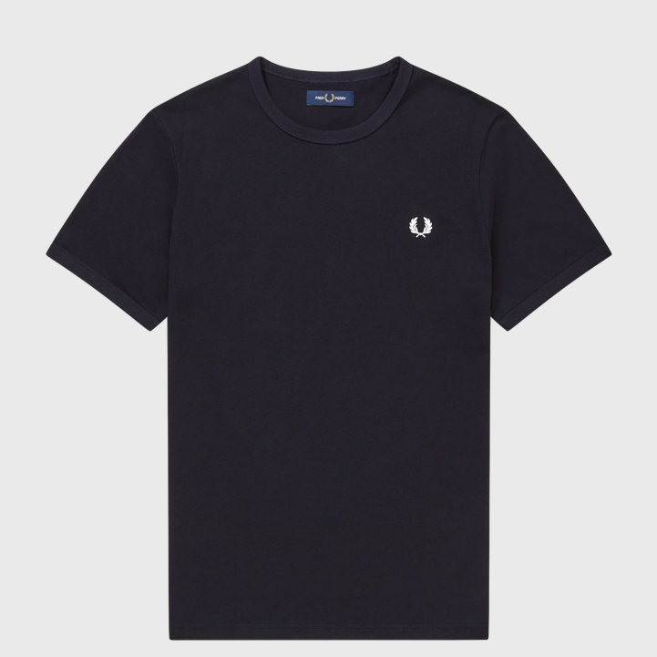 Fred Perry M3519 Ringer T-Shirt Navy