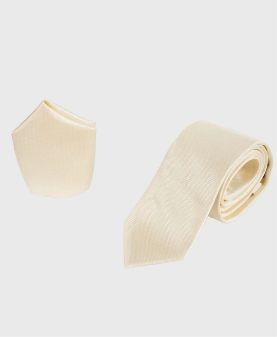 Marc Darcy Little Dot Tie Set Pale Yellow