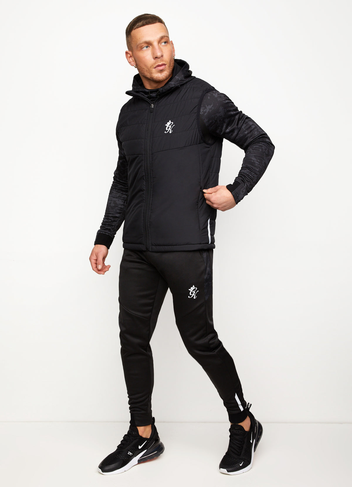 Gym King Sport Lightweight Gilet Black Vault Menswear