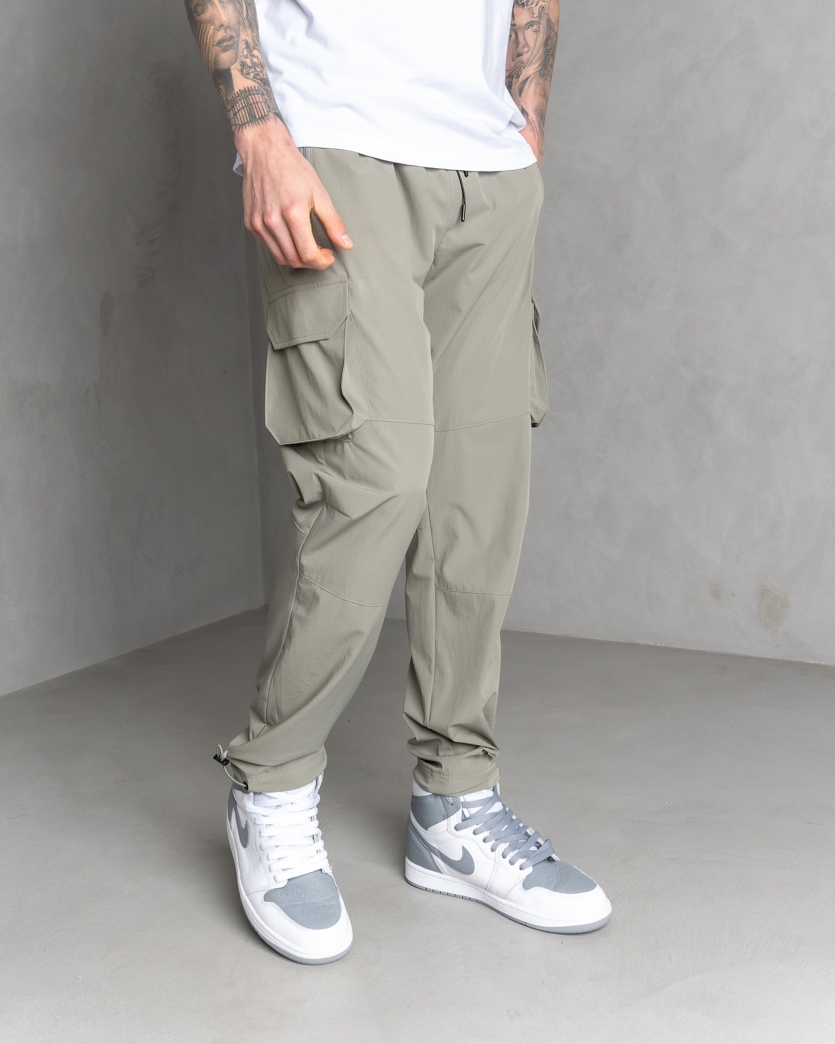 Syenti Technical Cargo Pant Stone Grey