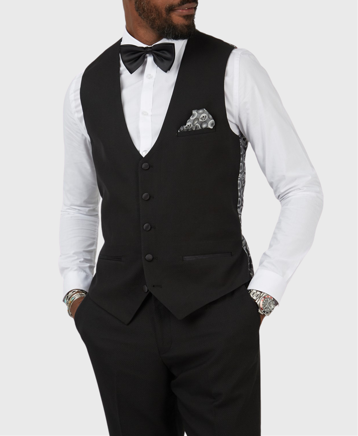 Marc Darcy Dalton Waistcoat Black