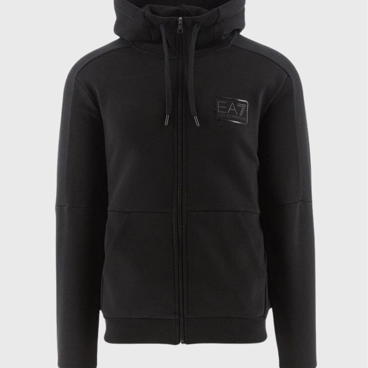 EA7 Emporio Armani 6LPV68 Full Zip Hoodie Black