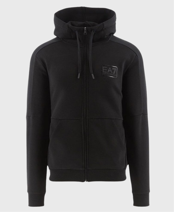 EA7 Emporio Armani 6LPV68 Full Zip Hoodie Black