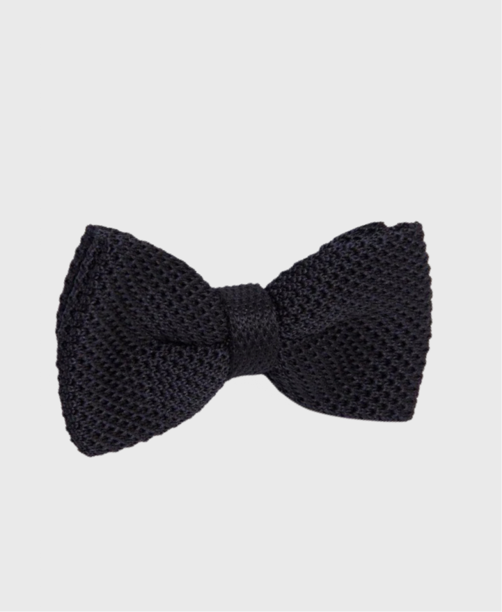 Marc Darcy Knitted Bow Tie Black