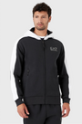 EA7 Emporio Armani 6LPM16 Colour Block Full Zip Hoodie Blue