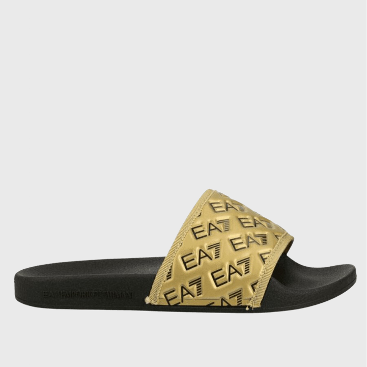EA7 Emporio Armani XCP010 Sliders Black / Gold