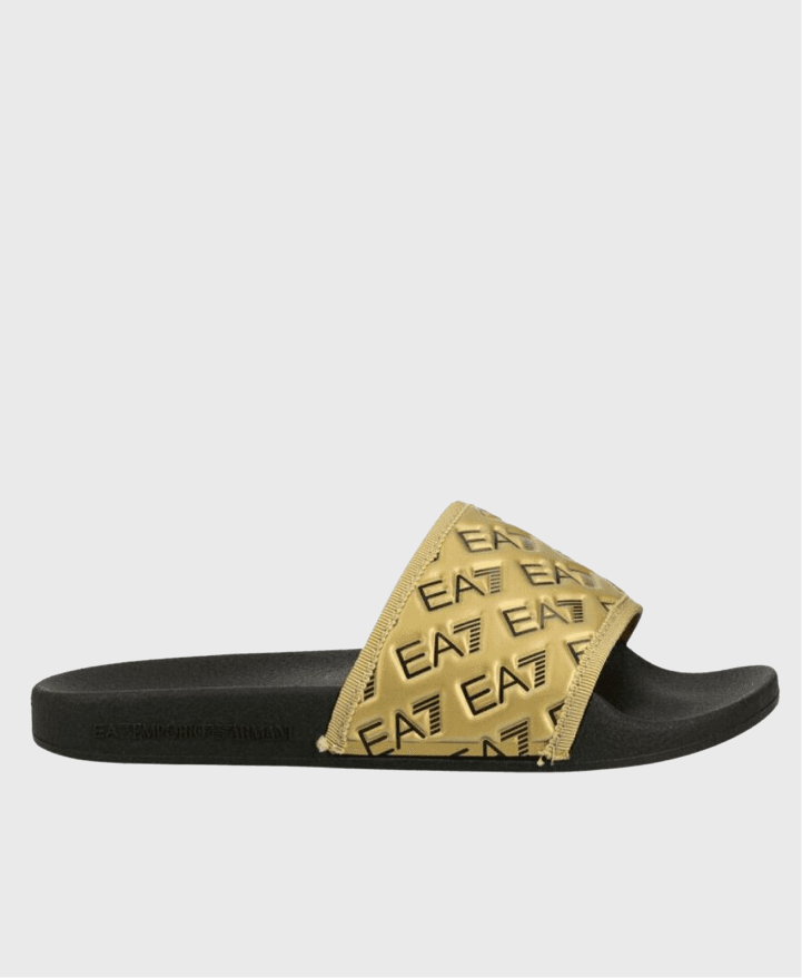 EA7 Emporio Armani XCP010 Sliders Black / Gold