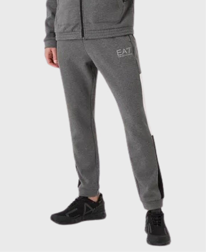 EA7 Emporio Armani 6LV54 Colour Block Joggers Dark Grey Vault Menswear