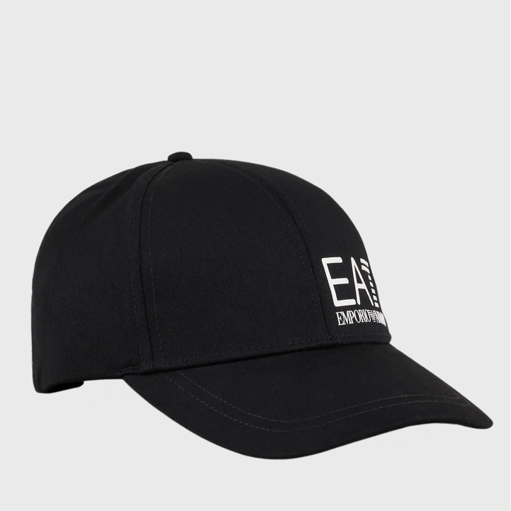 EA7 Emporio Armani Woven Baseball Cap Black/White