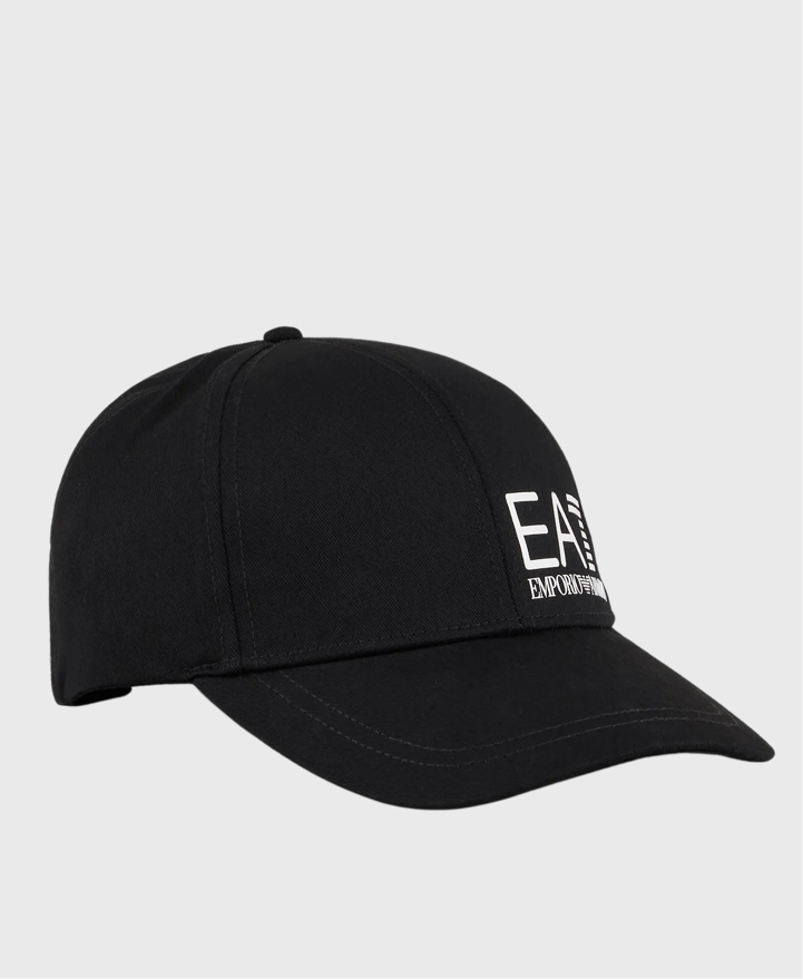 EA7 Emporio Armani Woven Baseball Cap Black White Vault Menswear