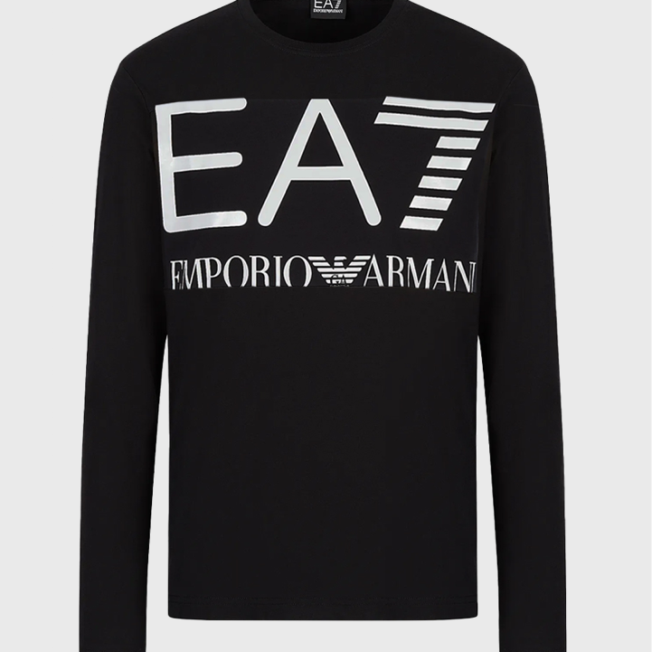EA7 Emporio Armani 6LPM51 Logo Sweatshirt Black/White