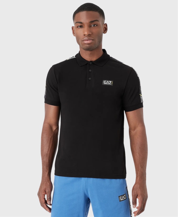EA7 Emporio Armani 3RPF52 Jersey Polo Shirt Black