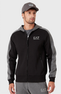 EA7 Emporio Armani 6LPM16 Colour Block Full Zip Hoodie Black